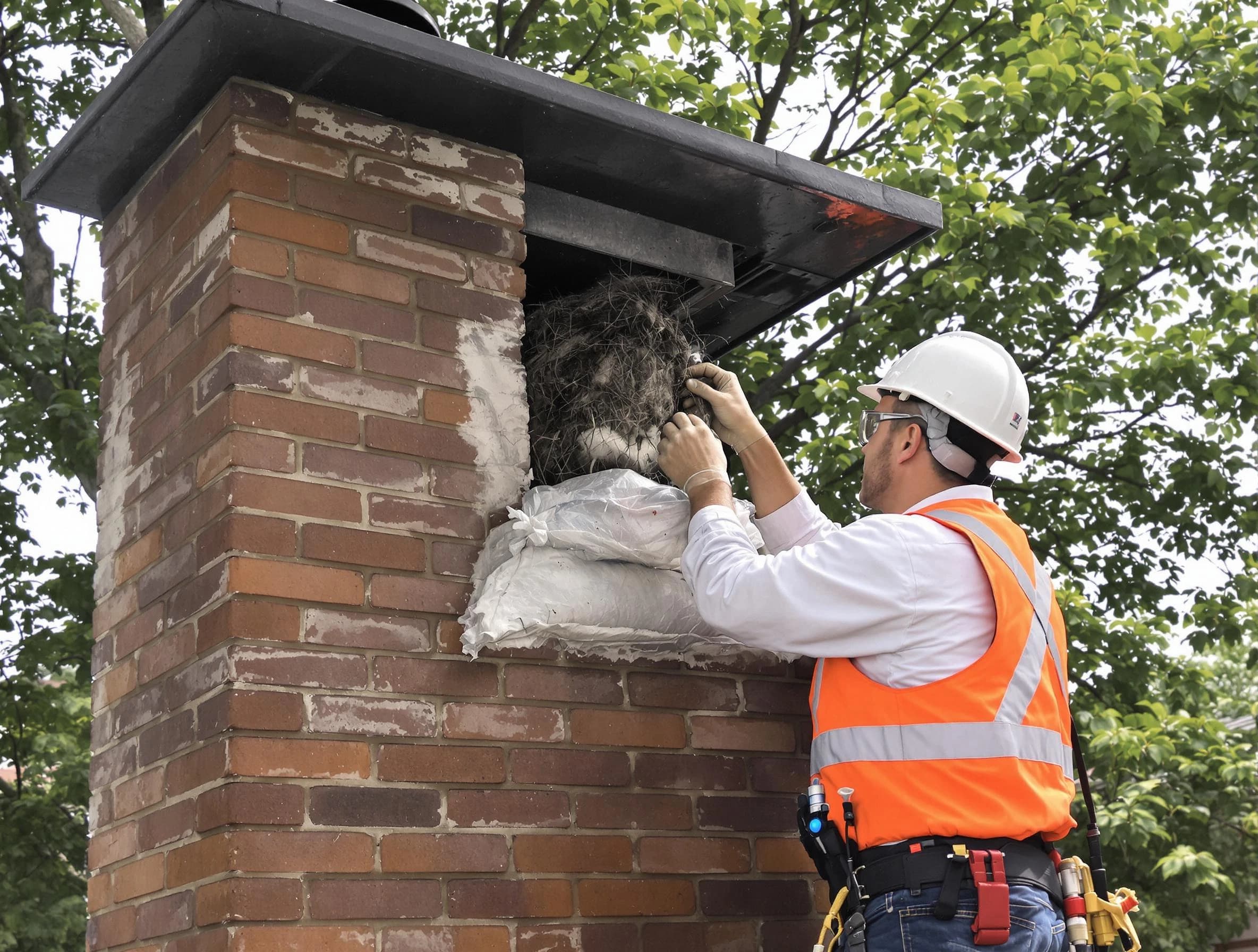 Humane removal of debris and animals by Sayreville Chimney Sweep in Sayreville, NJ