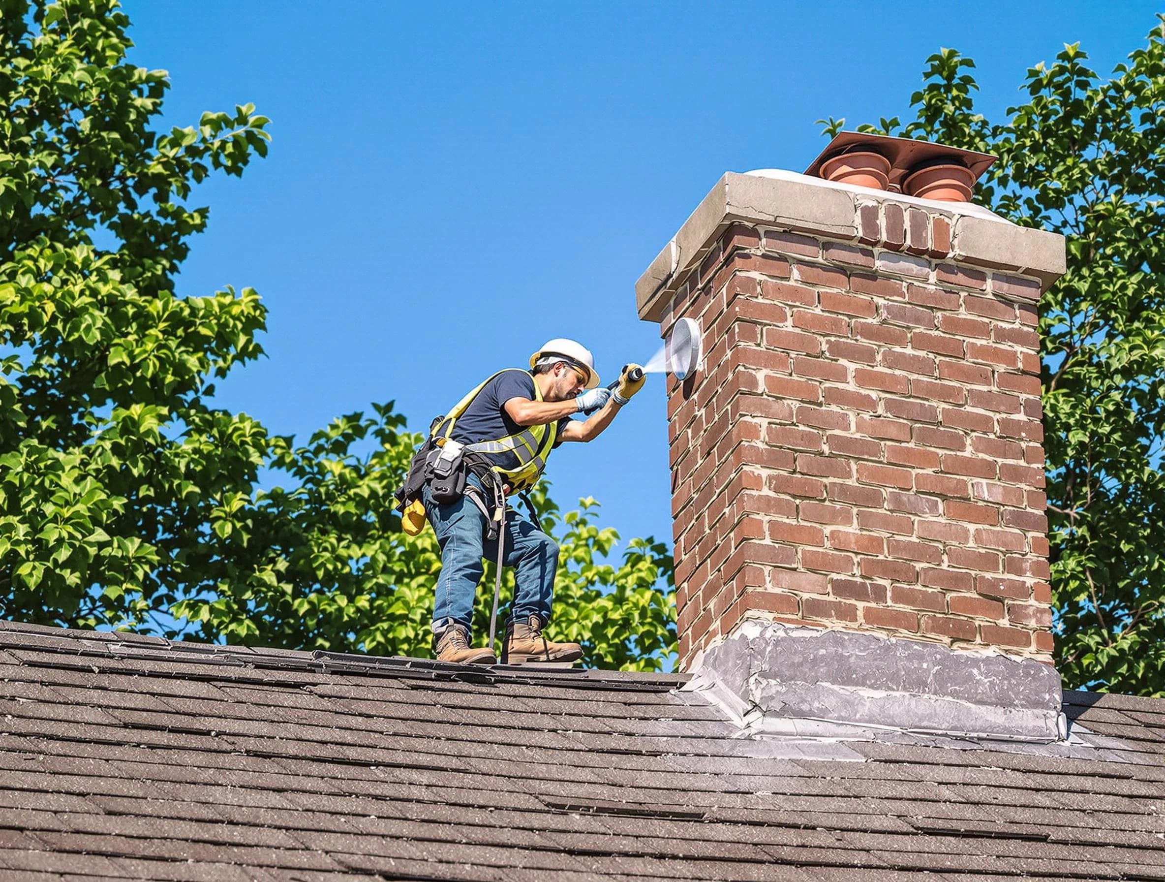 Sayreville Chimney Sweep performing an inspection with advanced tools in Sayreville, NJ