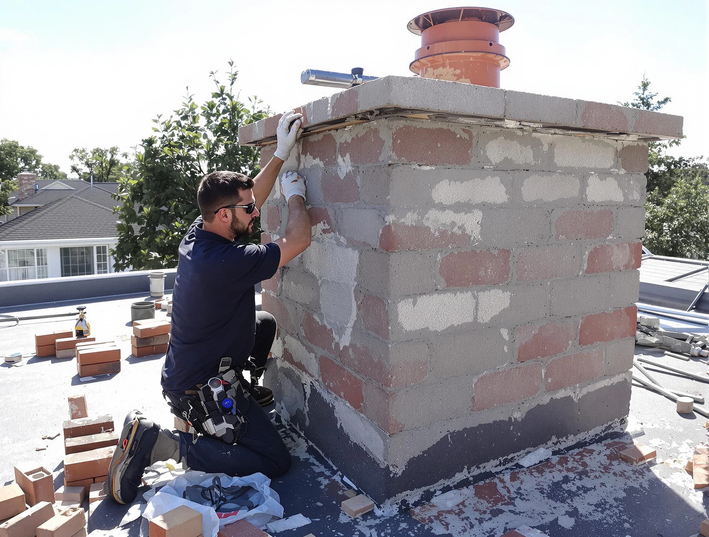 Advanced chimney repair process by Sayreville Chimney Sweep in Sayreville, NJ