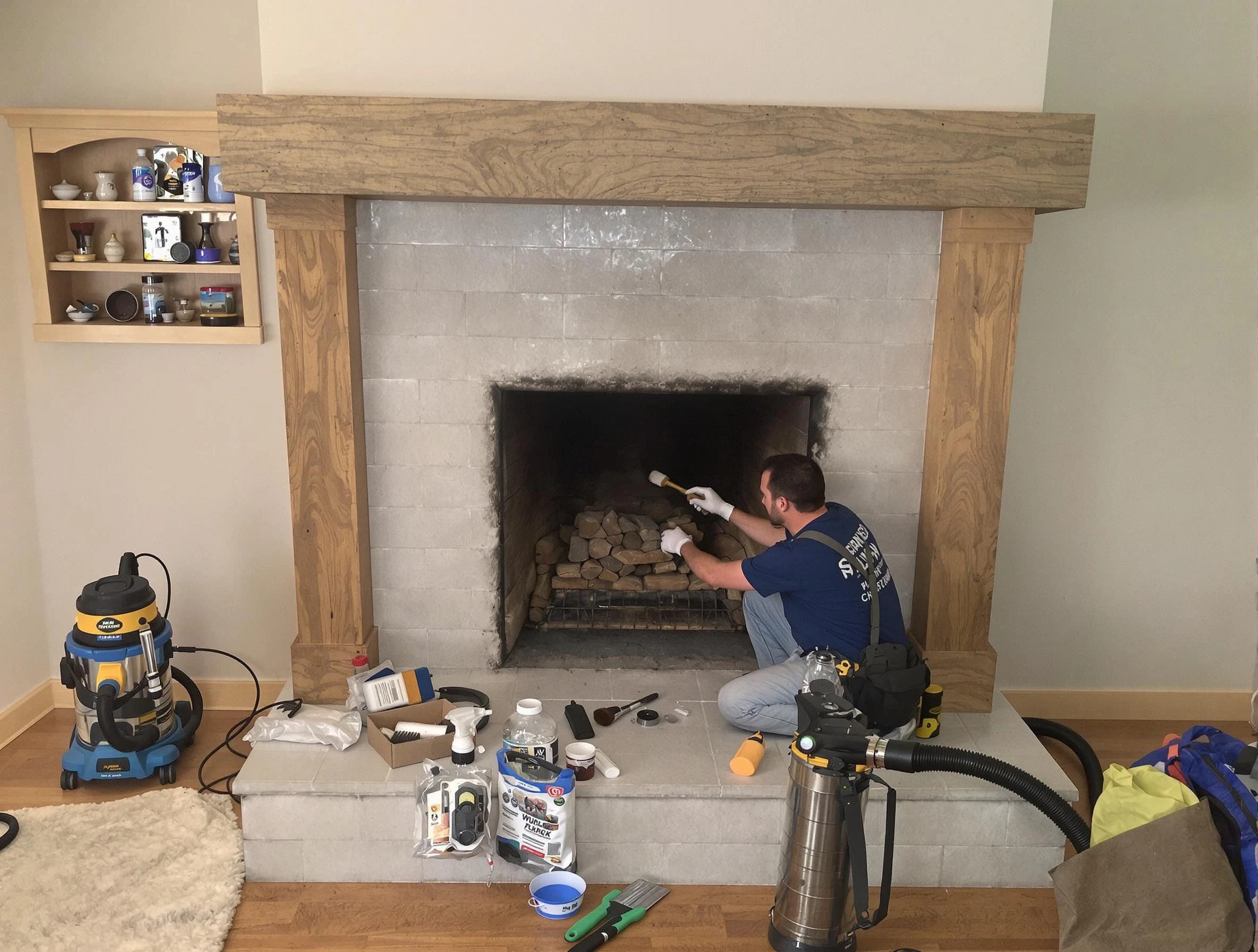 Detailed creosote removal process by Sayreville Chimney Sweep in Sayreville, NJ