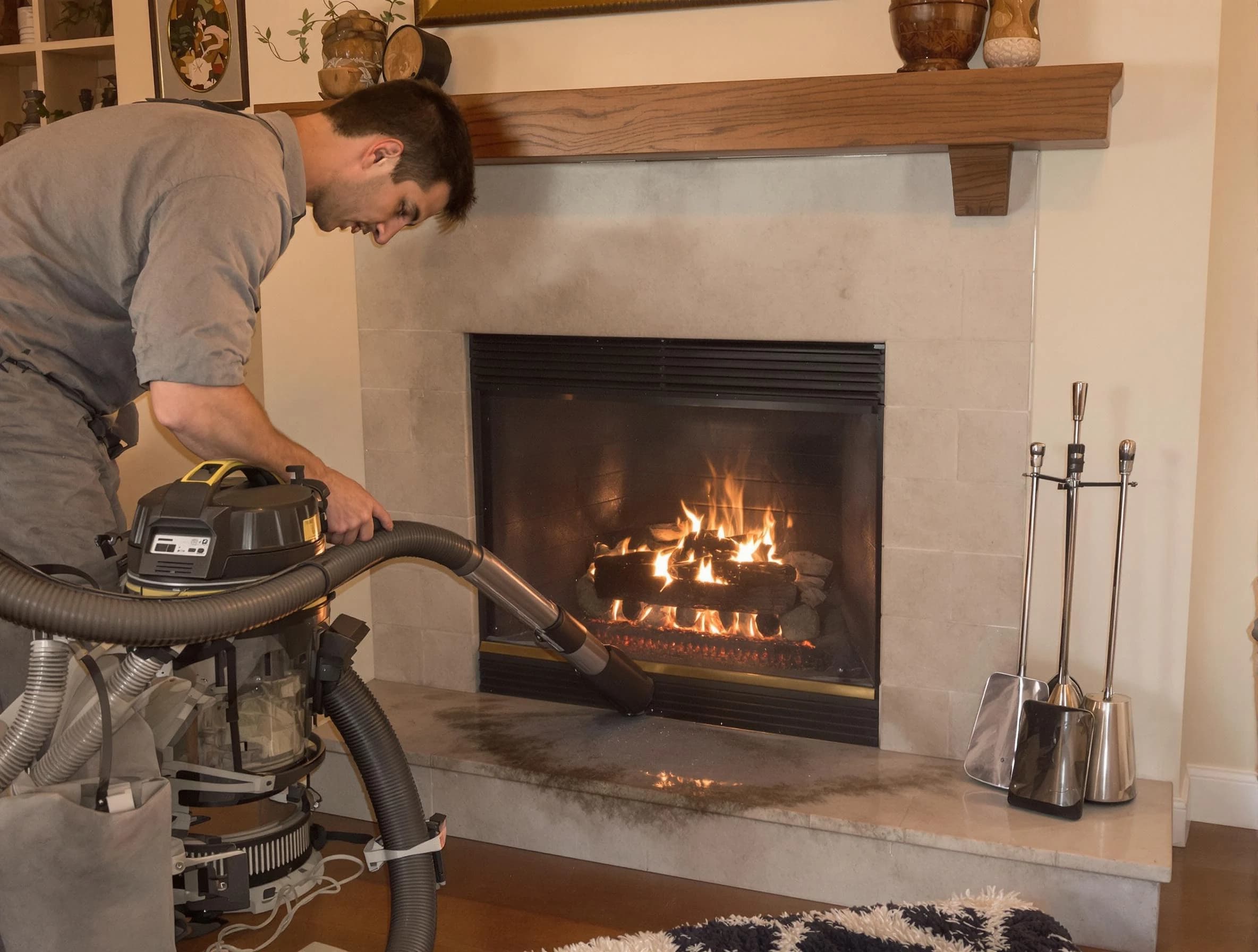 Routine fireplace upkeep by Sayreville Chimney Sweep in Sayreville, NJ