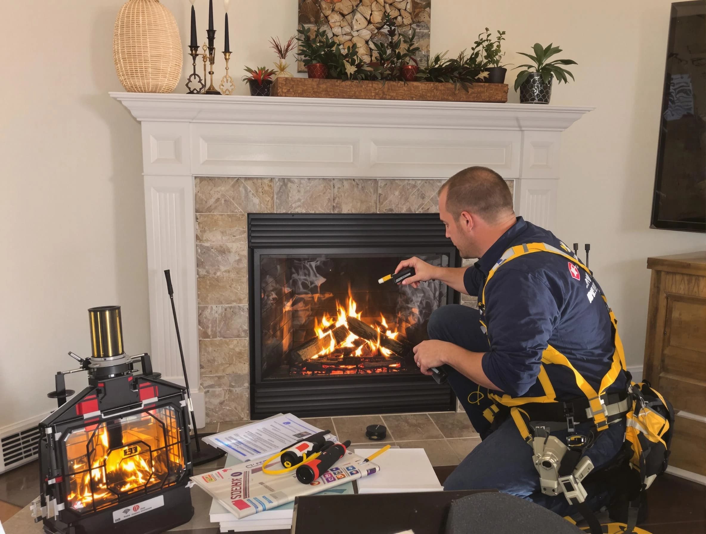 Safety-focused fireplace inspection by Sayreville Chimney Sweep in Sayreville, NJ